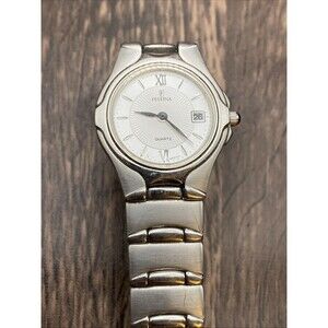 Festina Thin Women’s Watch Silver Tone New Battery 5.75" Working